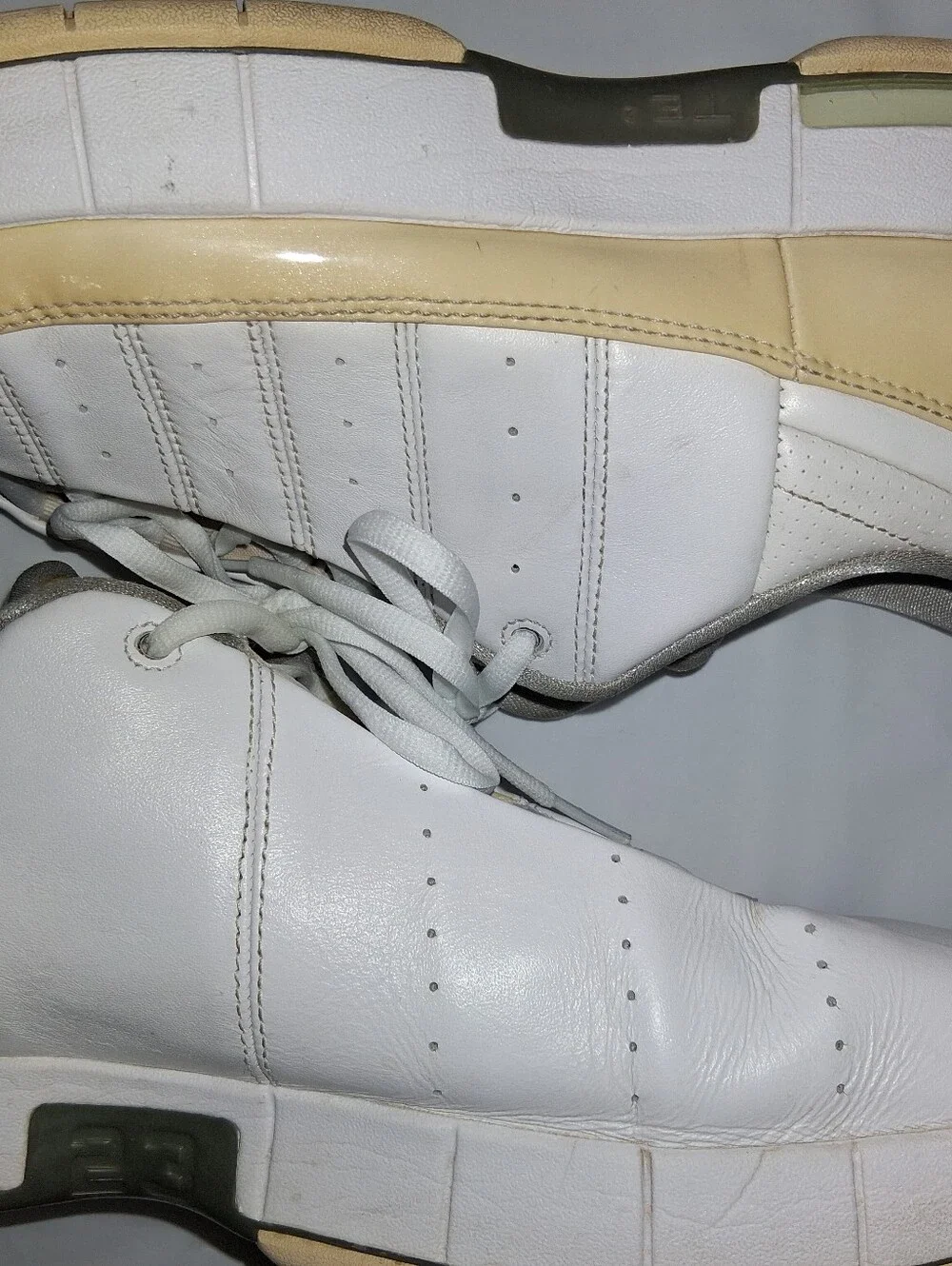 Jordan Men’s Low-Top Sneakers in White and Tan